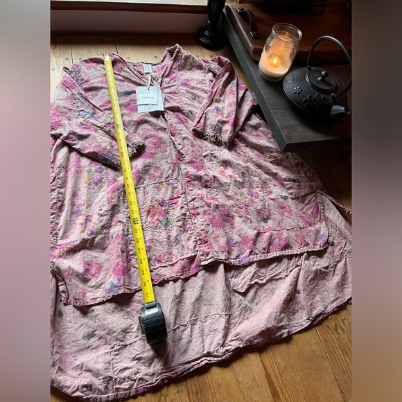 *SOLD*Magnolia Pearl Floral Magda Shirt TOP 1412-RSEWK-OS - Picture 11 of 12